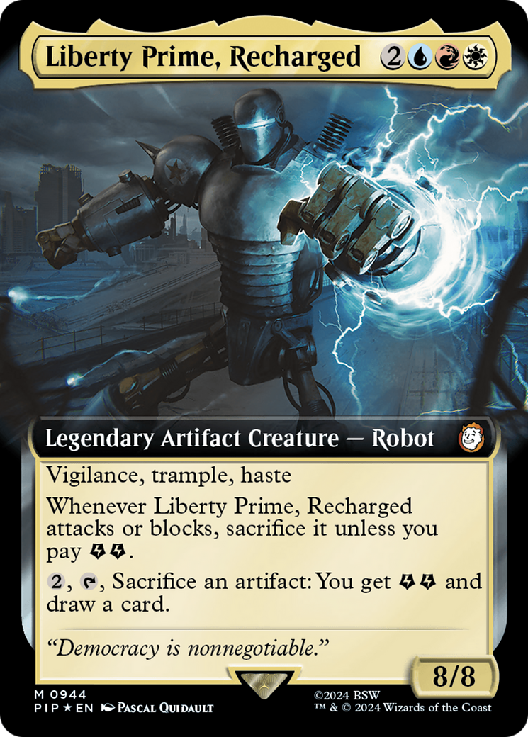 Liberty Prime, Recharged - Extended Art - Surge Foil [PIP-944]