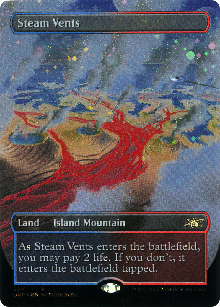 Steam Vents - Borderless - Galaxy Foil - Full Art [UNF-534]