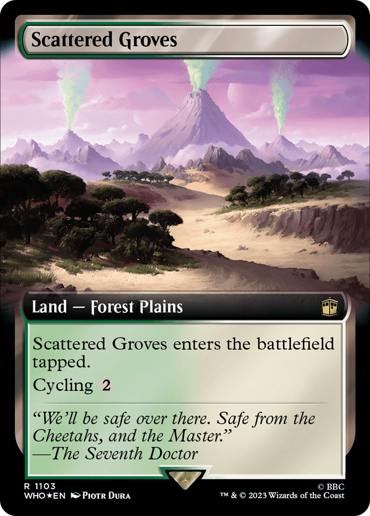 Scattered Groves - Extended Art - Surge Foil [WHO-1103]