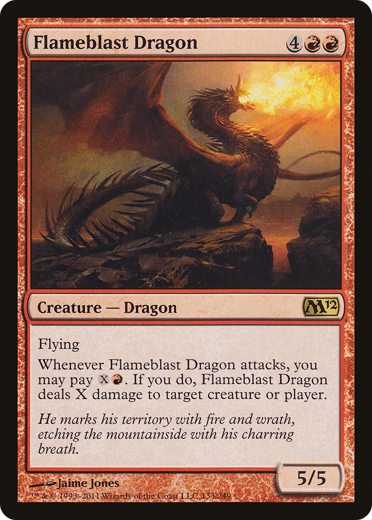 Dragon Explosif de Flammes [M12-133]