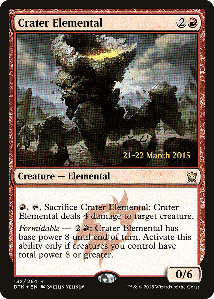 Crater Elemental - Prerelease Promo [PDTK-132s]