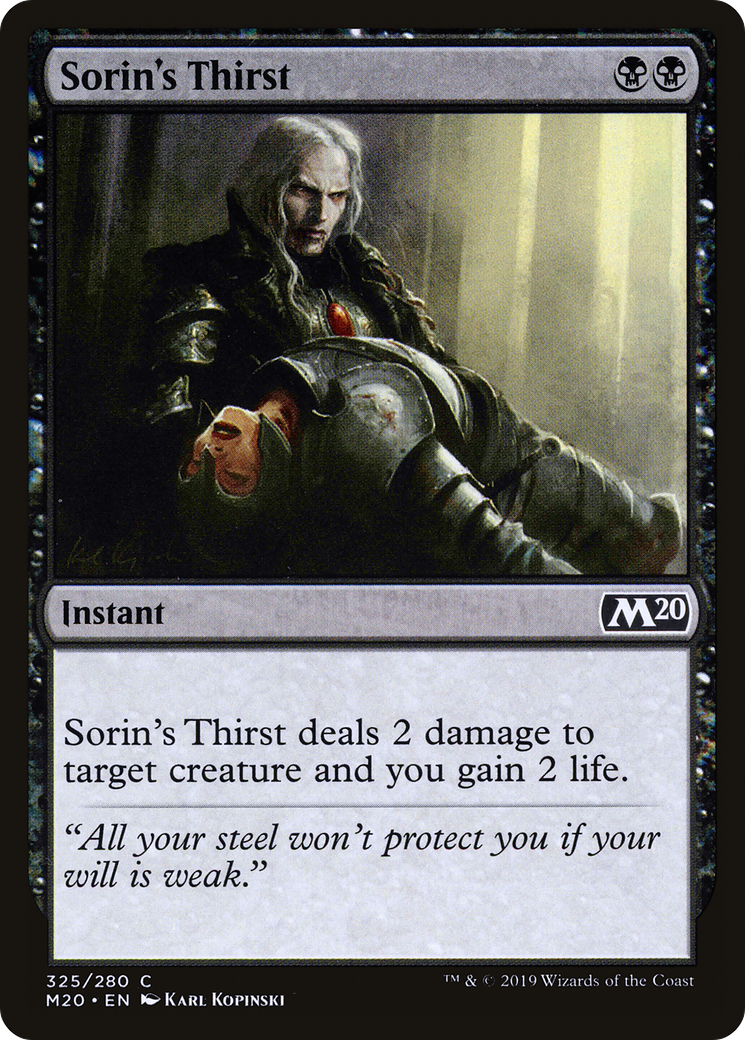 Sorin's Thirst [M20-325]