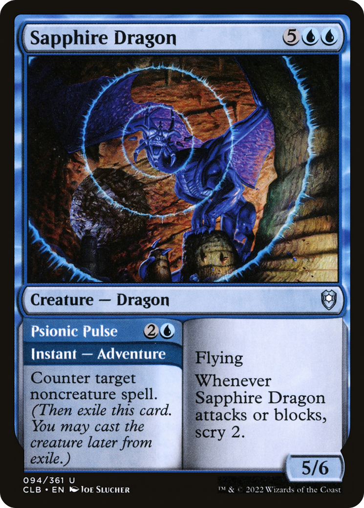 Sapphire Dragon // Psionic Pulse [CLB-94]