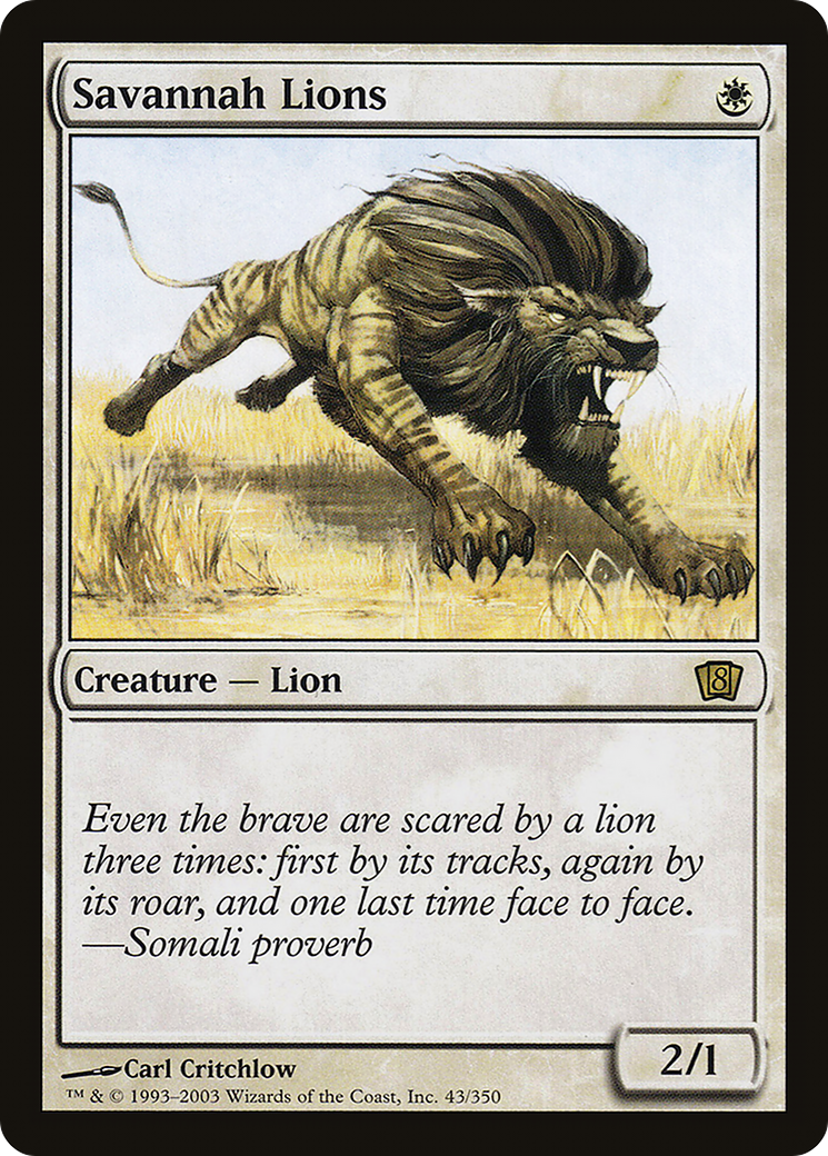 Lions de la savane [8ED-43★]