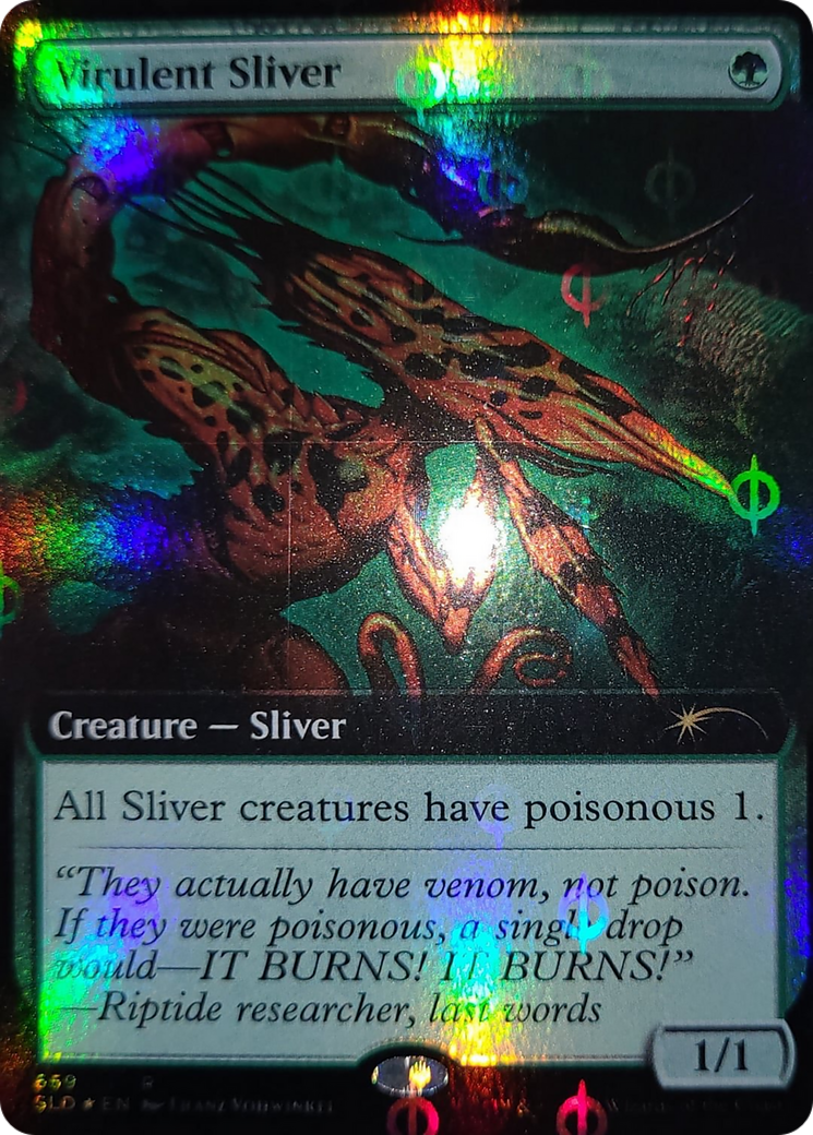 Virulent Sliver - Extended Art - Compleat Foil [SLD-659Φ]