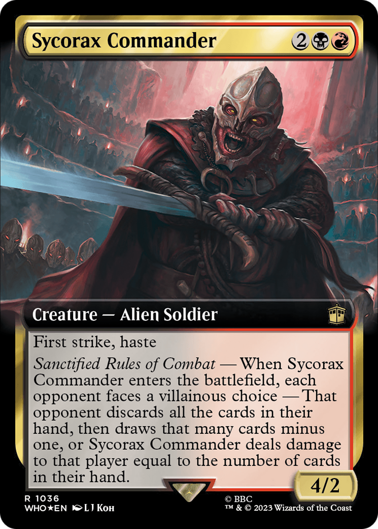 Sycorax Commander - Extended Art - Surge Foil [WHO-1036]