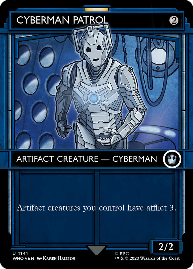 Cyberman Patrol - Borderless - Showcase - Surge Foil [WHO-1141]