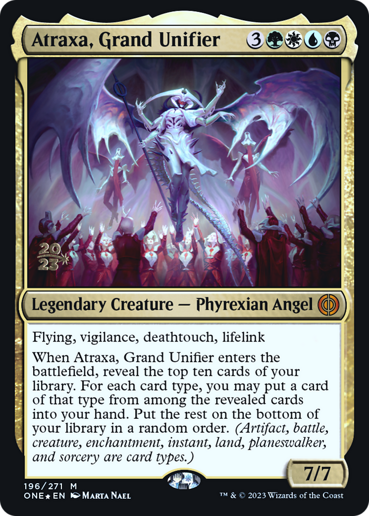 Atraxa, Grand Unifier - Prerelease Promo [PONE-196s]