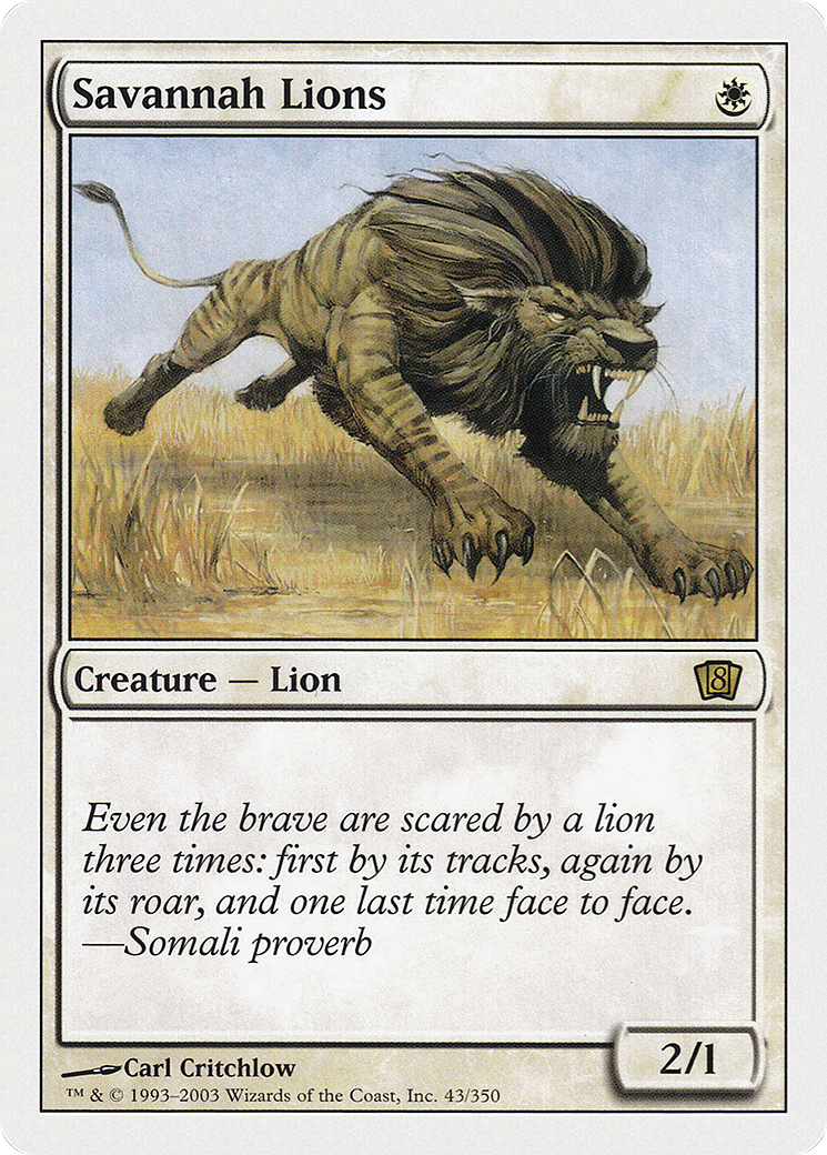 Lions de la savane [8ED-43]