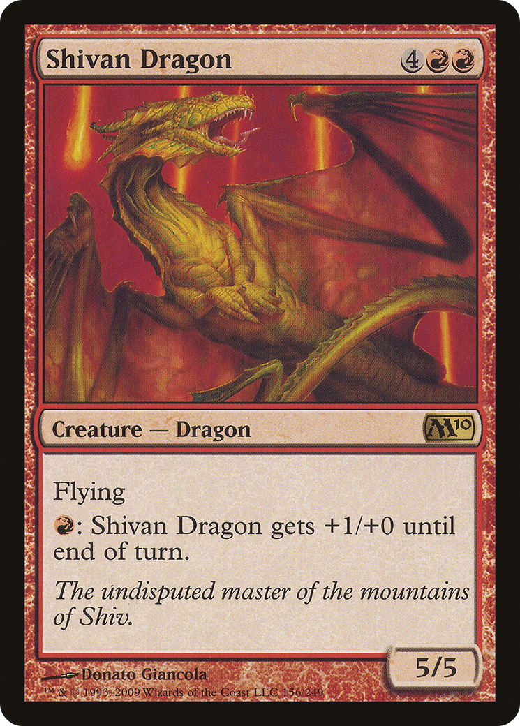 Shivan Dragon [M10-156]