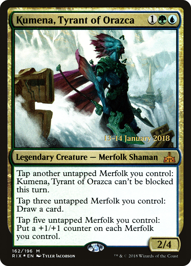 Kumena, Tyrant of Orazca - Prerelease Promo [PRIX-162s]