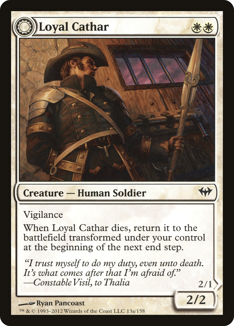 Loyal Cathar // Unhallowed Cathar [DKA-13]