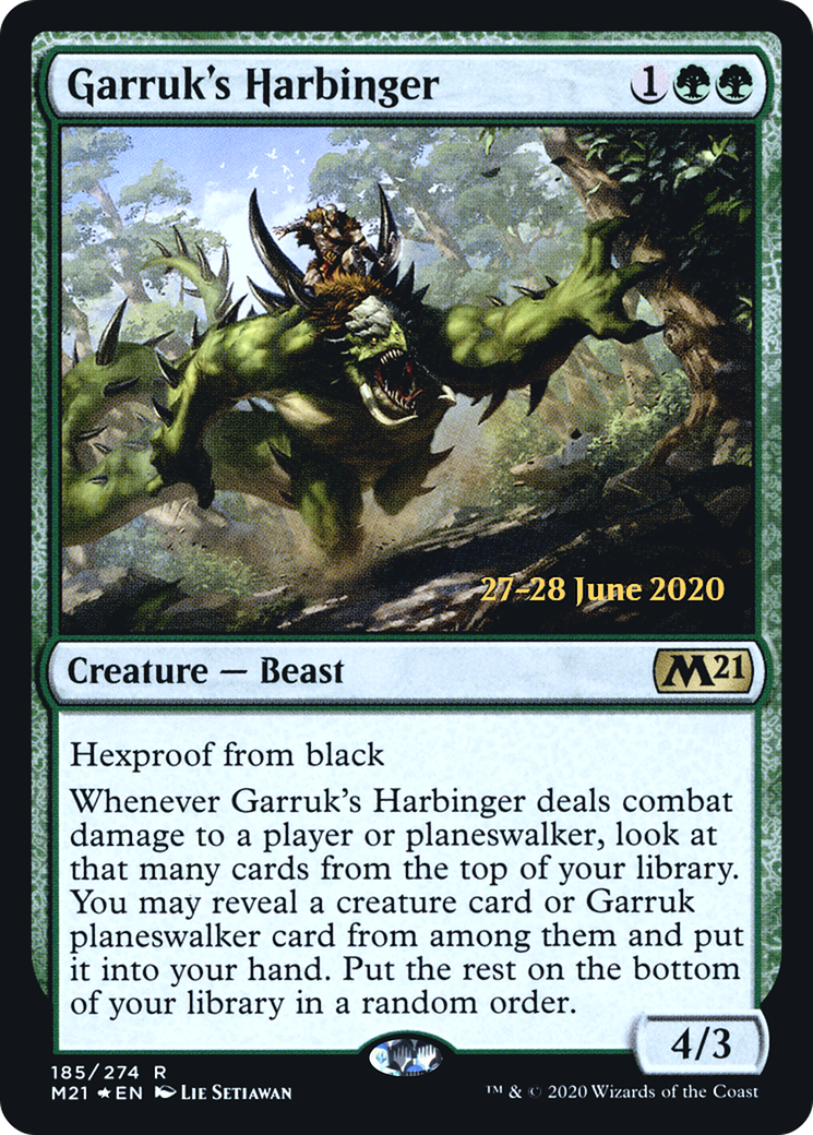 Garruk's Harbinger - Prerelease Promo [PM21-185s]