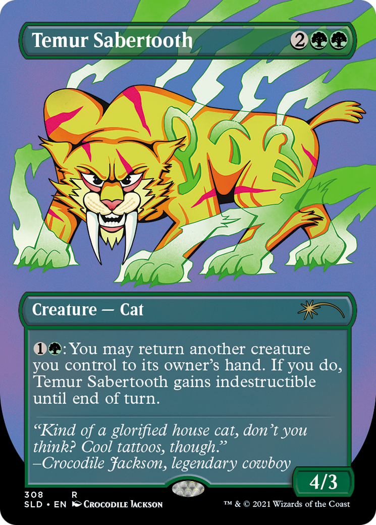 Temur Sabertooth - Borderless - Full Art [SLD-308]