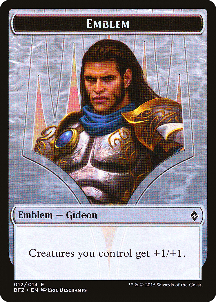 Gideon, Ally of Zendikar Emblem [TBFZ-12]