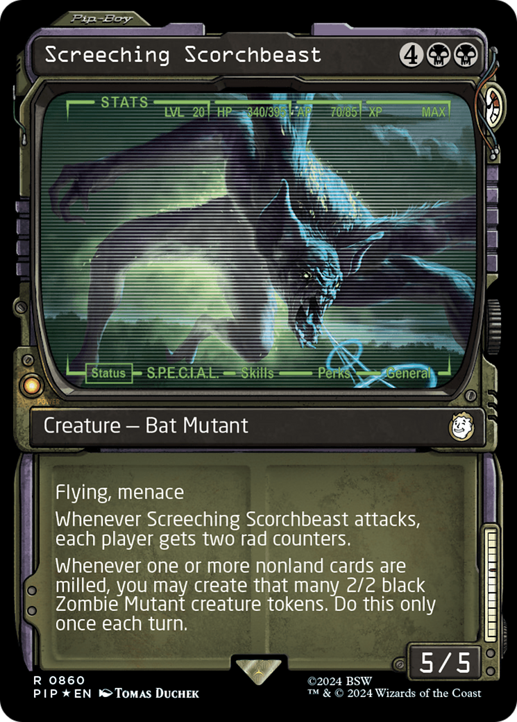 Screeching Scorchbeast - Showcase - Surge Foil [PIP-860]