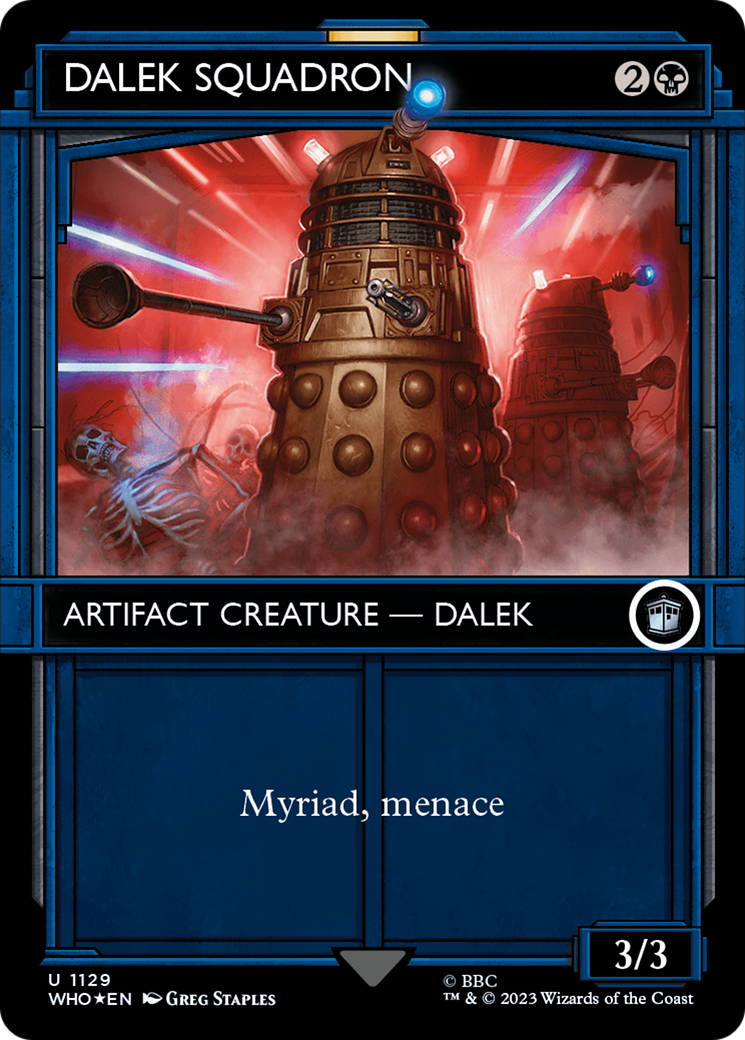 Dalek Squadron - Borderless - Showcase - Surge Foil [WHO-1129]