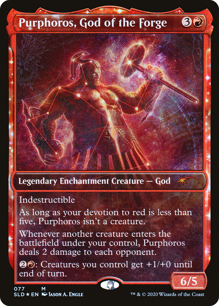 Purphoros, God of the Forge - Showcase - Full Art [SLD-77]