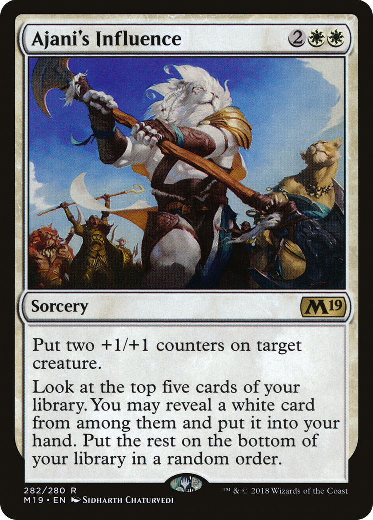 Ajani's Influence [M19-282]