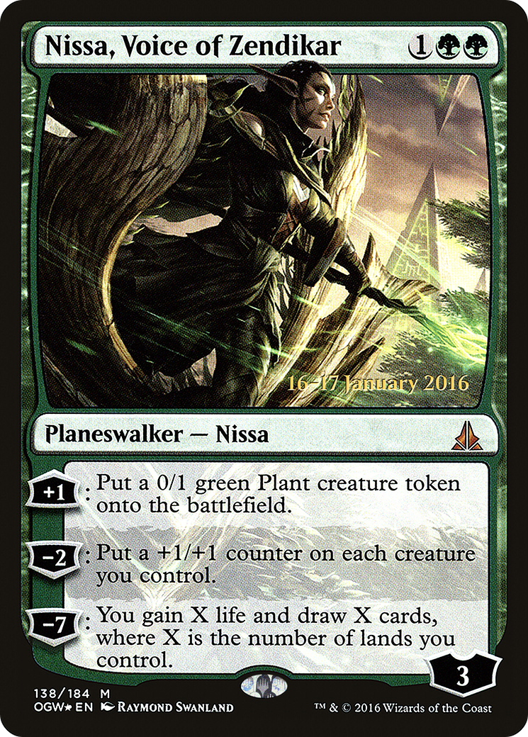 Nissa, Voice of Zendikar - Prerelease Promo [POGW-138s]