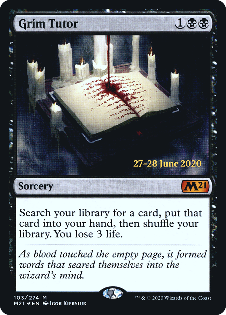 Grim Tutor - Prerelease Promo [PM21-103s]