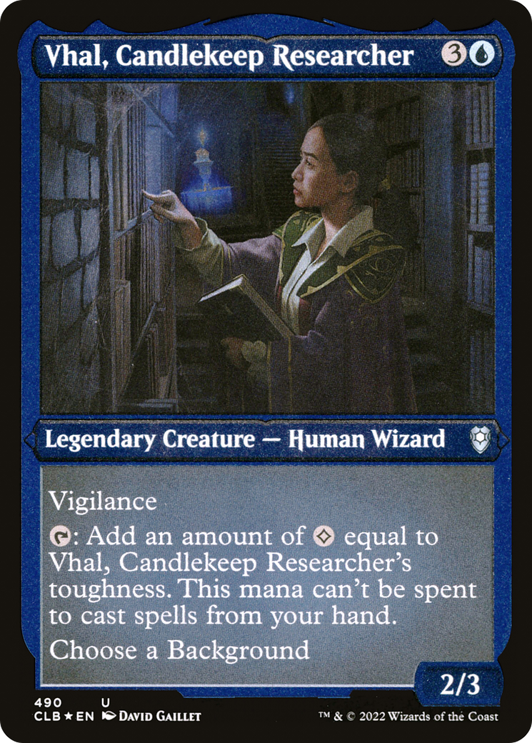 Vhal, Candlekeep Researcher [CLB-490]