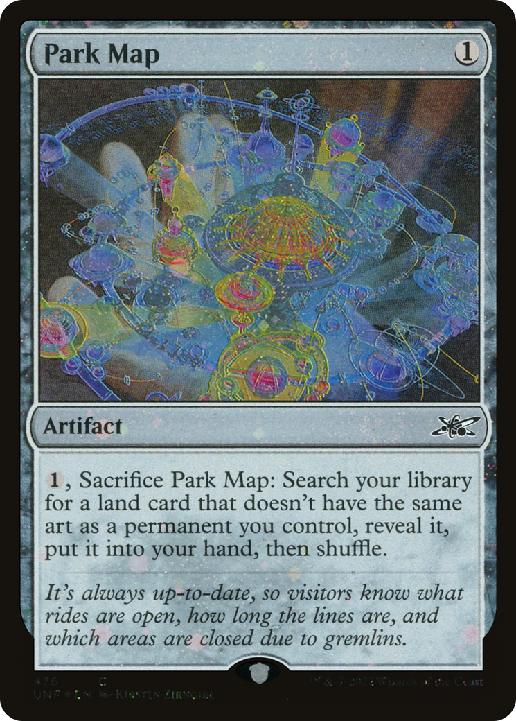 Park Map - Galaxy Foil [UNF-476]