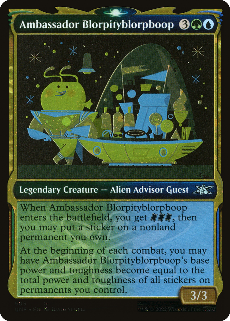 Ambassador Blorpityblorpboop - Showcase - Galaxy Foil [UNF-505]