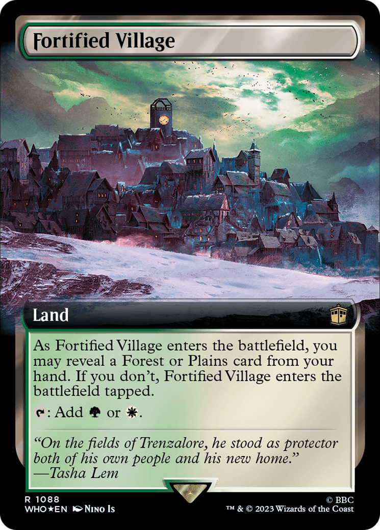 Fortified Village - Extended Art - Surge Foil [WHO-1088]