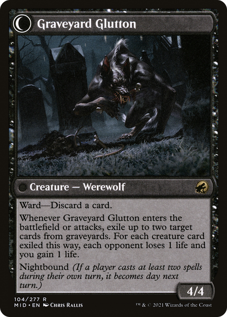 Graveyard Trespasser // Graveyard Glutton [MID-104]