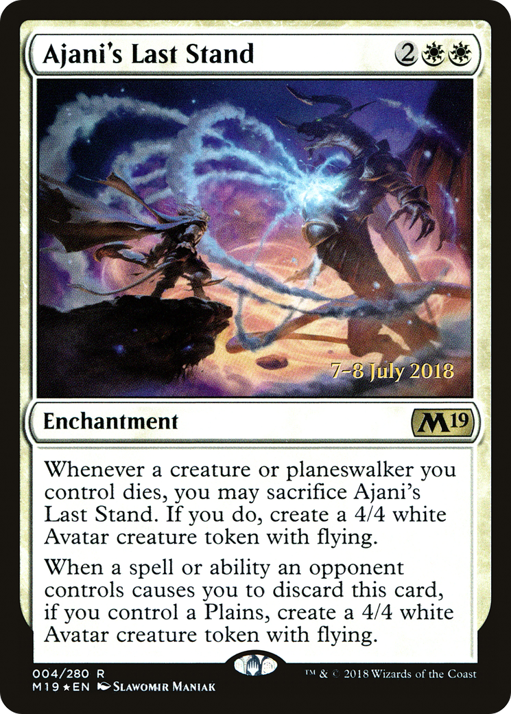 Ajani's Last Stand - Prerelease Promo [PM19-4s]