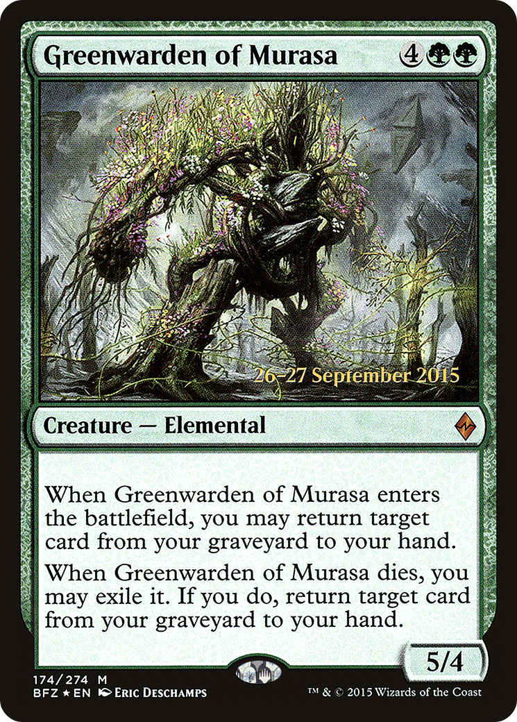 Greenwarden of Murasa - Prerelease Promo [PBFZ-174s]