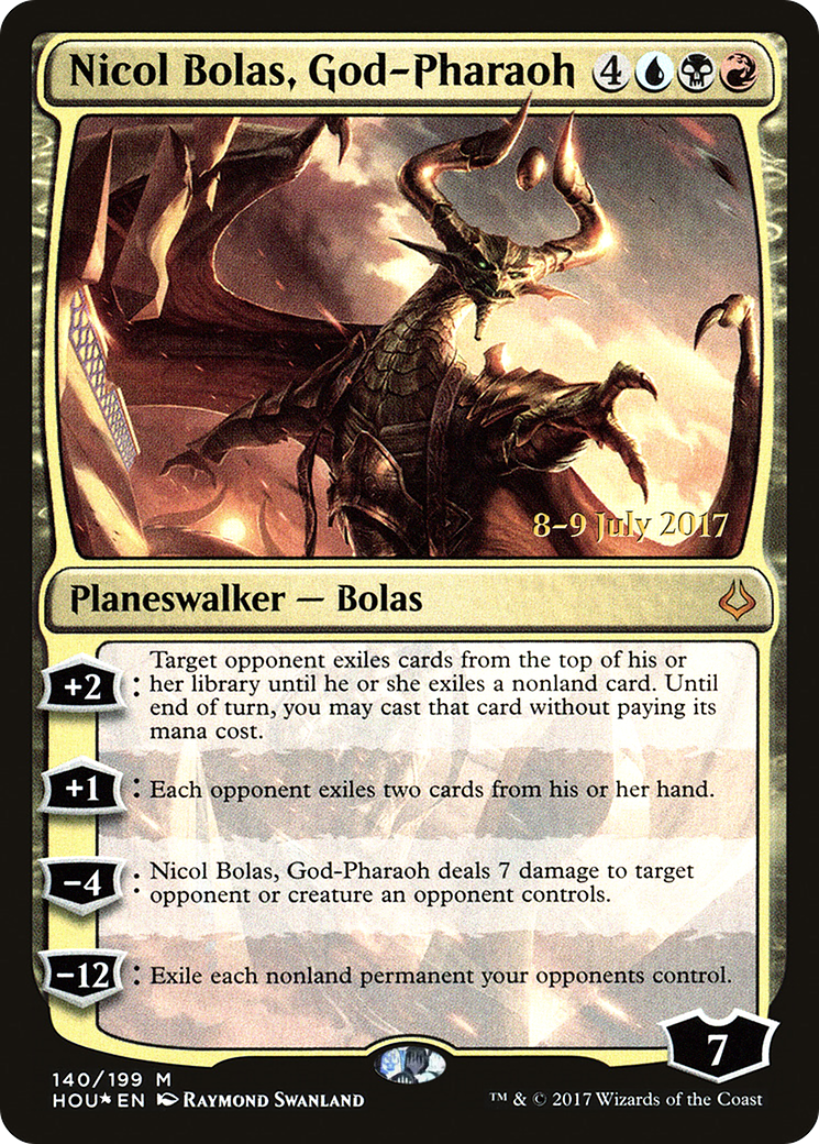 Nicol Bolas, God-Pharaoh - Prerelease Promo [PHOU-140s]