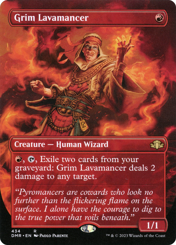 Grim Lavamancer - Borderless - Full Art [DMR-434]