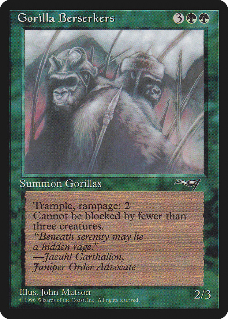 Gorilla Berserkers [ALL-93b]