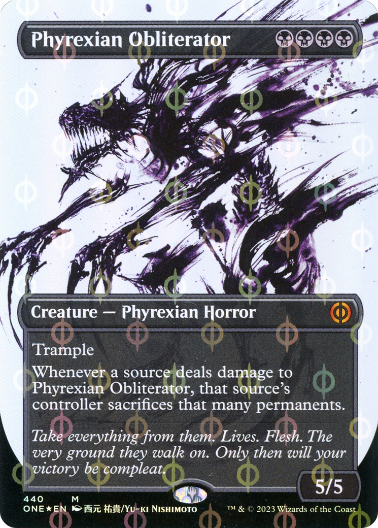 Phyrexian Obliterator - Borderless - Showcase - Compleat Foil [ONE-440]