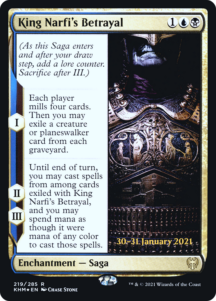 King Narfi's Betrayal - Prerelease Promo [PKHM-219s]