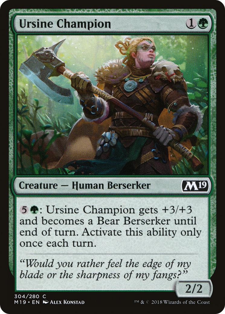 Ursine Champion [M19-304]