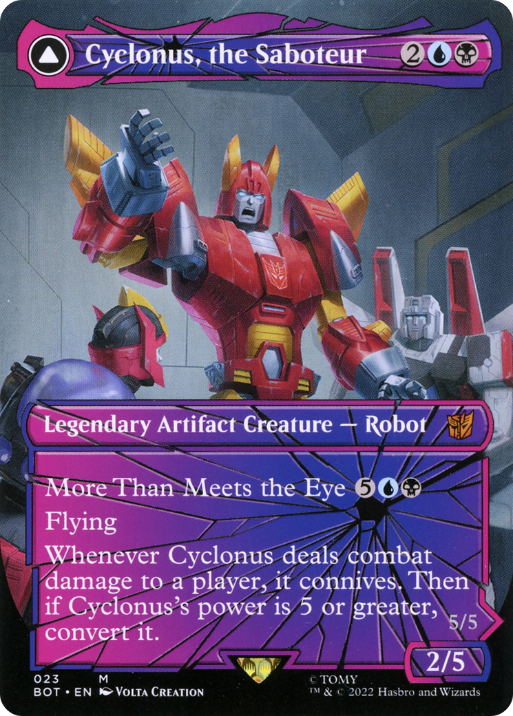 Cyclonus, the Saboteur // Cyclonus, Cybertronian Fighter - Borderless [BOT-23]