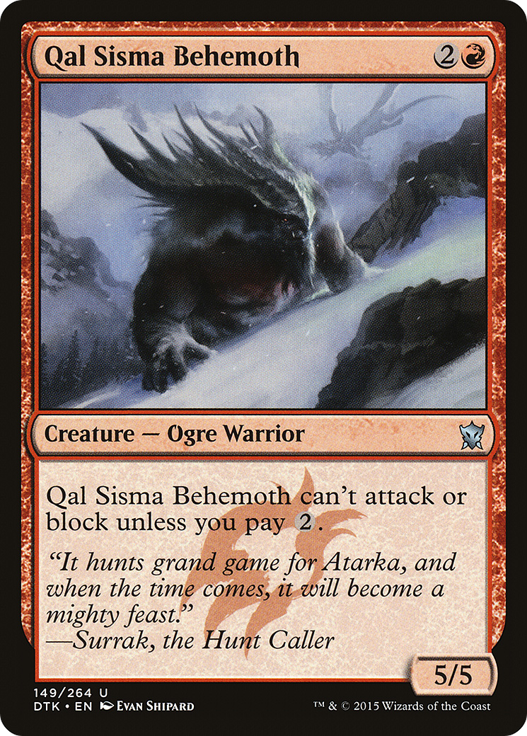 Qal Sisma Behemoth [DTK-149]