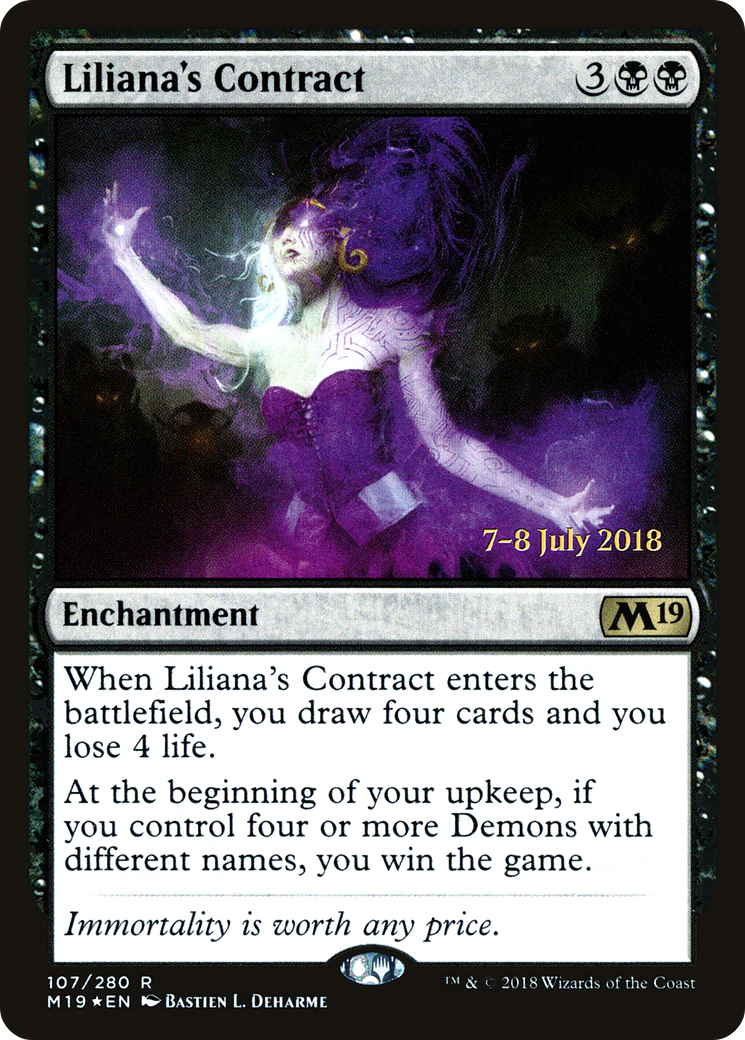 Liliana's Contract - Prerelease Promo [PM19-107s]