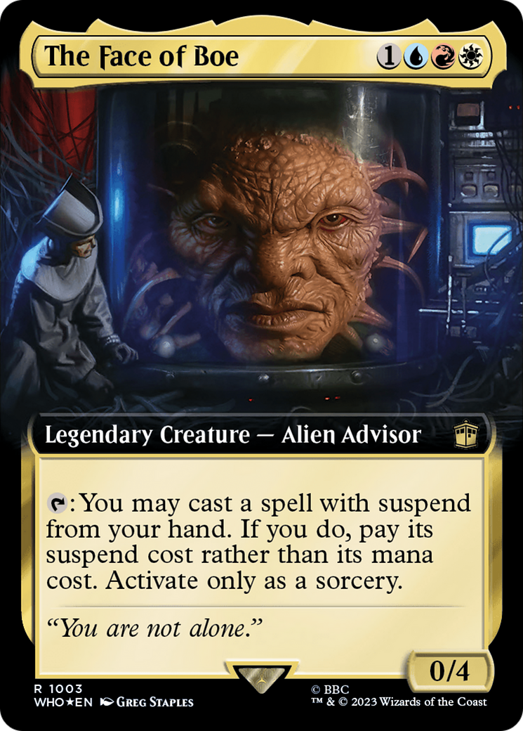 The Face of Boe - Extended Art - Surge Foil [WHO-1003]