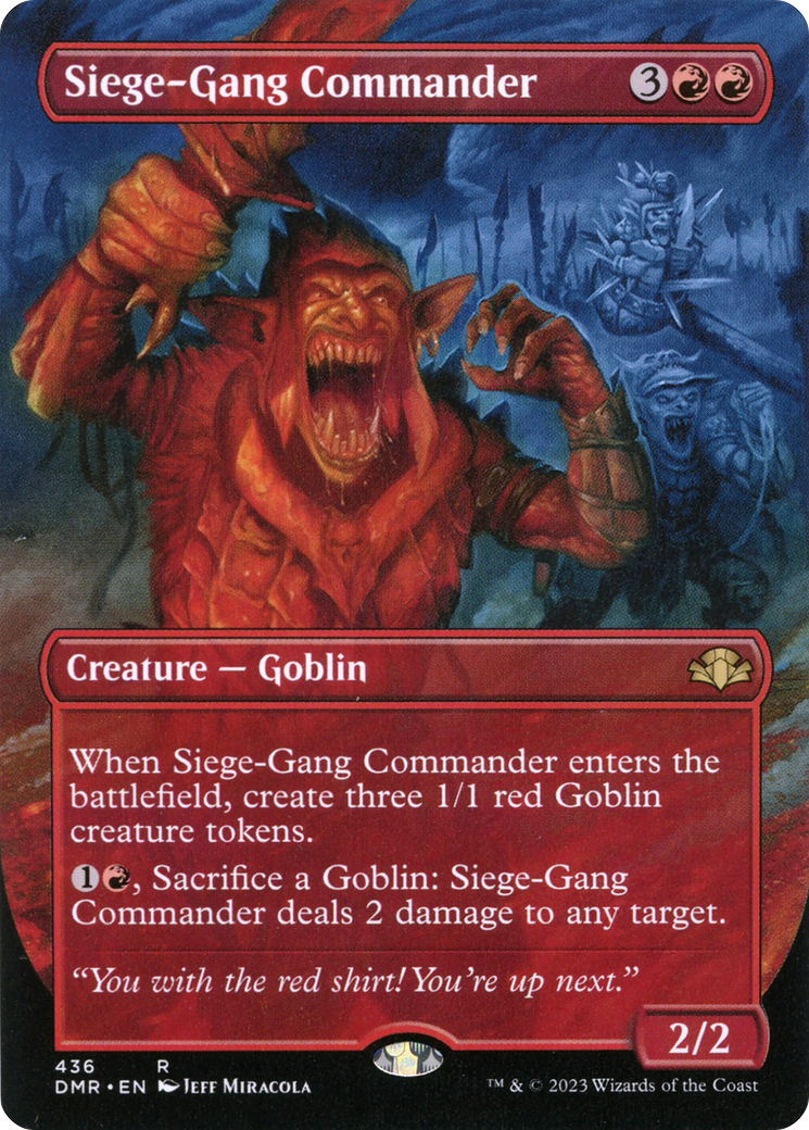 Siege-Gang Commander - Borderless - Full Art [DMR-436]