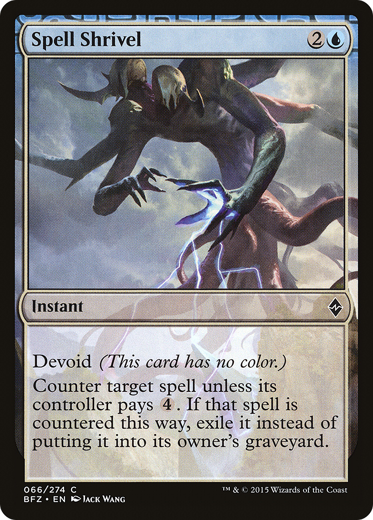 Spell Shrivel [BFZ-66]