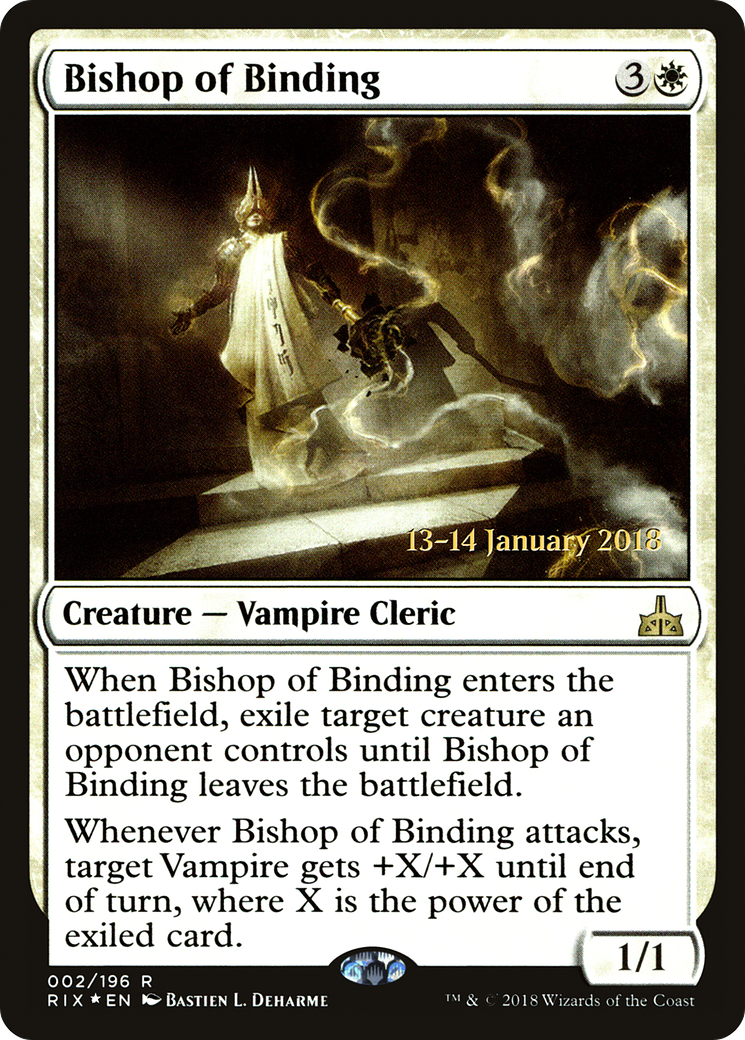 Bishop of Binding - Prerelease Promo [PRIX-2s]