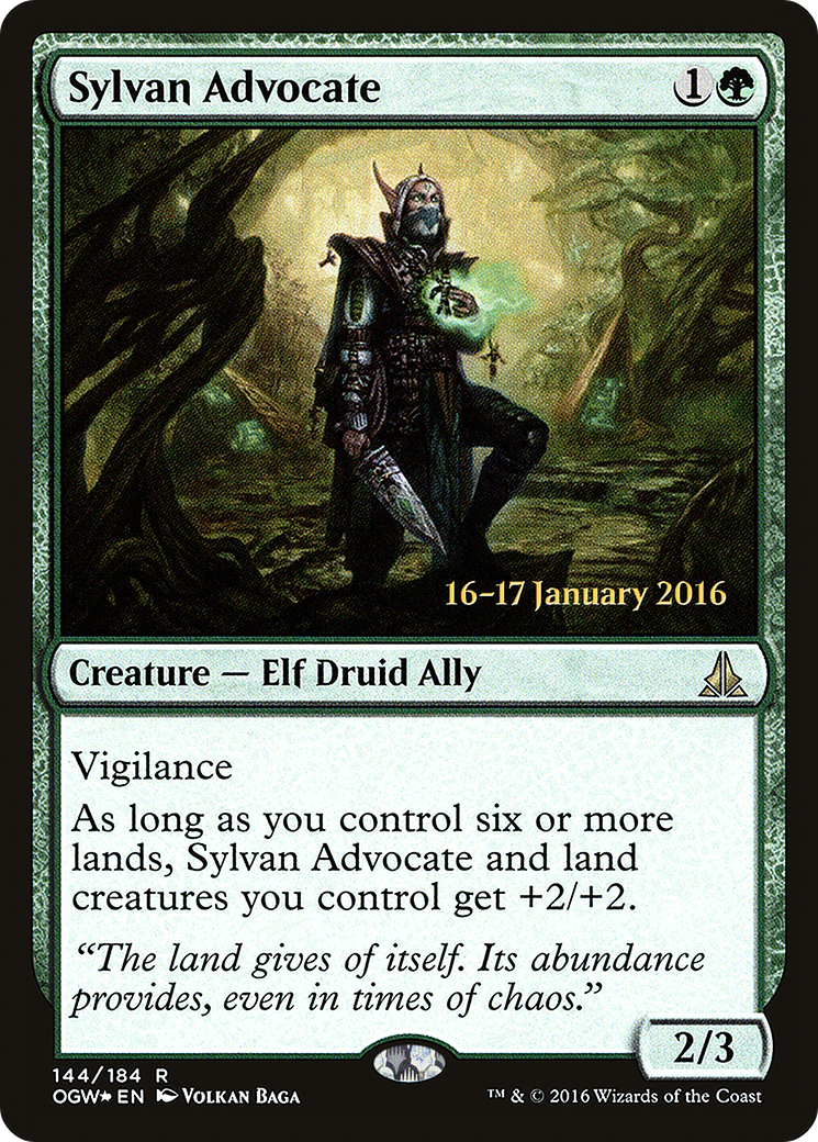 Sylvan Advocate - Prerelease Promo [POGW-144s]