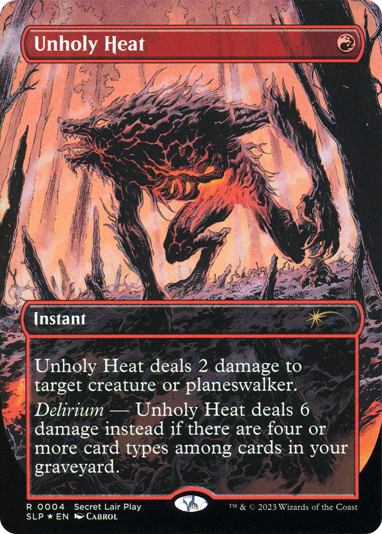 Unholy Heat - Borderless - Full Art - Promo [SLP-4]