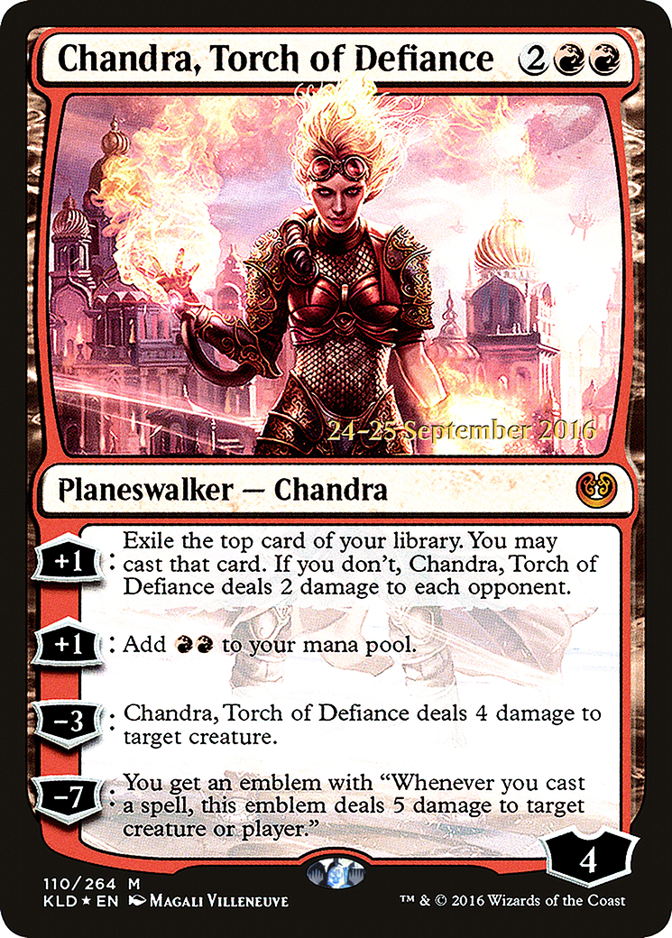 Chandra, Torch of Defiance - Prerelease Promo [PKLD-110s]