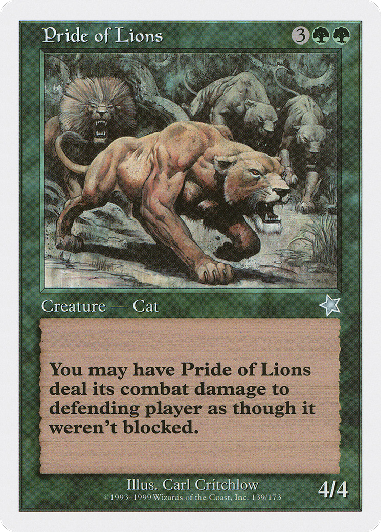 Pride of Lions [S99-139]