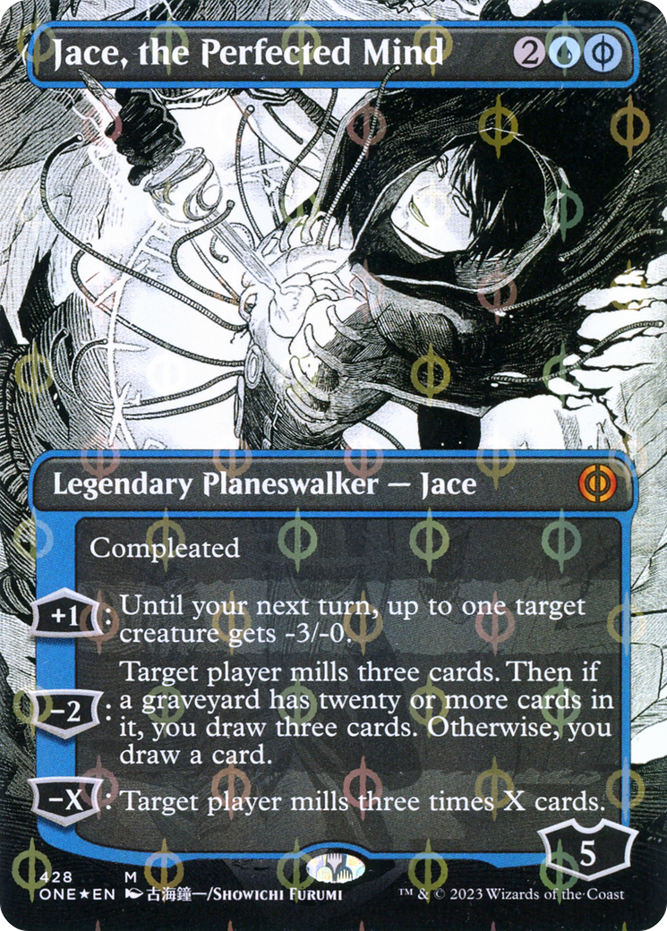 Jace, the Perfected Mind - Borderless - Showcase - Compleat Foil [ONE-428]